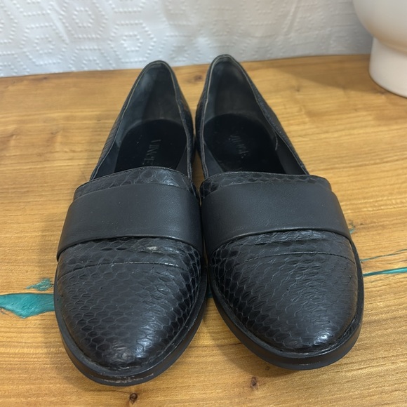 Vince Mason Black Leather Flats 6.5 - Picture 4 of 10